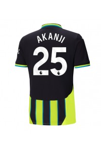 Fotbalové Dres Manchester City Manuel Akanji #25 Venkovní Oblečení 2024-25 Krátký Rukáv